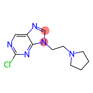 2-chloro-9-(2-pyrrolidin-1-ylethyl)-9H-purine