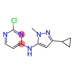 2-chloro-N-(3-cyclopropyl-1-methyl-1H-pyrazol-5-yl)pyrimidin-4-amine