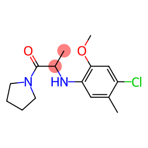 2-[(4-chloro-2-methoxy-5-methylphenyl)amino]-1-(pyrrolidin-1-yl)propan-1-one