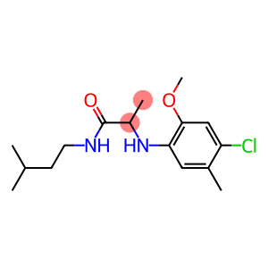 2-[(4-chloro-2-methoxy-5-methylphenyl)amino]-N-(3-methylbutyl)propanamide