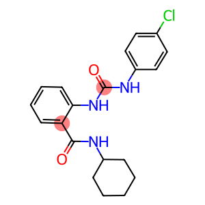 2-{[(4-chloroanilino)carbonyl]amino}-N-cyclohexylbenzamide