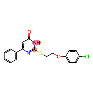 2-{[2-(4-chlorophenoxy)ethyl]sulfanyl}-6-phenyl-4(3H)-pyrimidinone