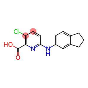 3-chloro-6-(2,3-dihydro-1H-inden-5-ylamino)pyridine-2-carboxylic acid