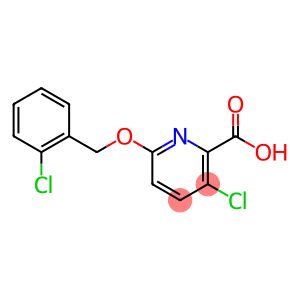 3-chloro-6-[(2-chlorophenyl)methoxy]pyridine-2-carboxylic acid