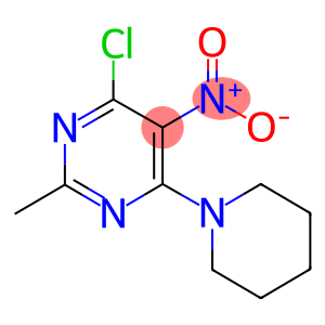 4-chloro-5-nitro-2-methyl-6-(1-piperidinyl)pyrimidine