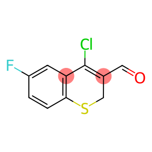 4-chloro-6-fluoro-2H-1-benzothiine-3-carboxaldehyde