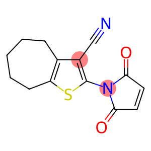 2-(2,5-dioxo-1-pyrrolyl)-5,6,7,8-tetrahydro-4H-cyclohepta[d]thiophene-3-carbonitrile