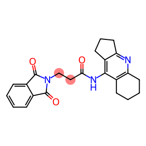 3-(1,3-dioxo-1,3-dihydro-2H-isoindol-2-yl)-N-(2,3,5,6,7,8-hexahydro-1H-cyclopenta[b]quinolin-9-yl)propanamide