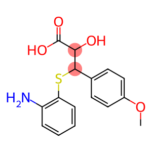 D(+)-2-Hydroxy-3-(2-Aminophenylthio)-3-(4-Methoxyphenyl)-Propionic Acid