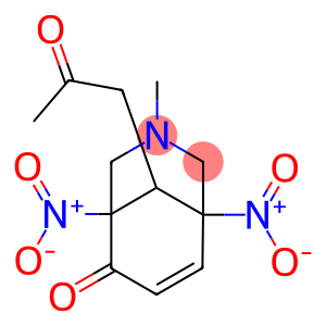 1,5-dinitro-3-methyl-9-(2-oxopropyl)-3-azabicyclo[3.3.1]non-7-en-6-one
