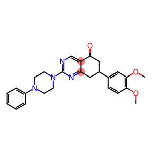 7-(3,4-DIMETHOXYPHENYL)-2-(4-PHENYLPIPERAZIN-1-YL)-7,8-DIHYDROQUINAZOLIN-5(6H)-ONE