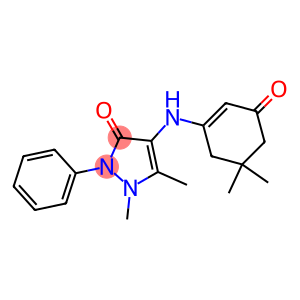 4-[(5,5-dimethyl-3-oxo-1-cyclohexenyl)amino]-1,5-dimethyl-2-phenyl-1,2-dihydro-3H-pyrazol-3-one