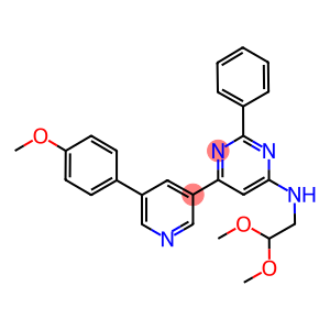 (2,2-DIMETHOXY-ETHYL)-(6-[5-(4-METHOXY-PHENYL)-PYRIDIN-3-YL]-2-PHENYL-PYRIMIDIN-4-YL)-AMINE