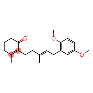 2-[5-(2,5-Dimethoxy-phenyl)-3-methyl-pent-3-enyl]-3-methyl-cyclohex-2- enone