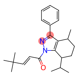 1-(4,4-dimethyl-2-pentenoyl)-7-isopropyl-4-methyl-3-phenyl-4,5,6,7-tetrahydro-1H-indazole