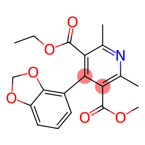 2,6-Dimethyl-4-[2,3-methylenebis(oxy)phenyl]-3,5-pyridinedicarboxylic acid 3-methyl 5-ethyl ester
