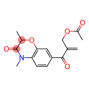 2,4-Dimethyl-7-[2-(acetoxymethyl)acryloyl]-4H-1,4-benzoxazin-3(2H)-one