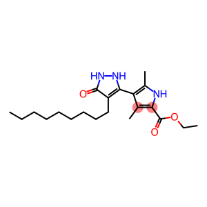 3,5-Dimethyl-4-(4-nonyl-5-oxo-3-pyrazolin-3-yl)-1H-pyrrole-2-carboxylic acid ethyl ester