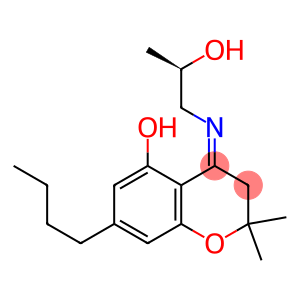 3,4-Dihydro-4-[[(R)-2-hydroxypropyl]imino]-7-butyl-2,2-dimethyl-2H-1-benzopyran-5-ol