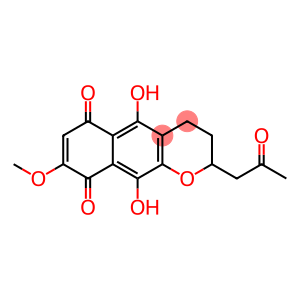 3,4-Dihydro-5,10-dihydroxy-8-methoxy-2-(2-oxopropyl)-2H-naphtho[2,3-b]pyran-6,9-dione