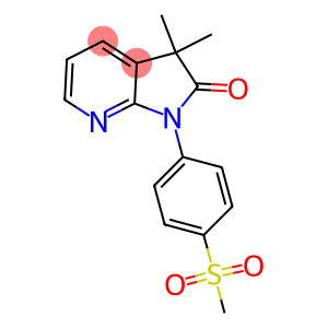 1,3-Dihydro-3,3-dimethyl-1-(4-methylsulfonylphenyl)-2H-pyrrolo[2,3-b]pyridin-2-one
