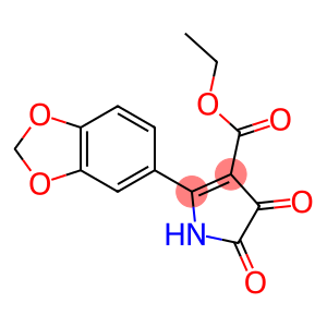 4,5-Dihydro-2-(3,4-methylenedioxyphenyl)-4,5-dioxo-1H-pyrrole-3-carboxylic acid ethyl ester