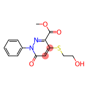 1,6-Dihydro-4-(2-hydroxyethylthio)-6-oxo-1-phenylpyridazine-3-carboxylic acid methyl ester