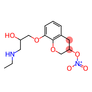 3,4-Dihydro-8-[2-hydroxy-3-[ethylamino]propoxy]-2H-1-benzopyran-3-ol 3-nitrate