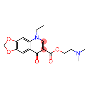 1,4-Dihydro-1-ethyl-4-oxo-6,7-(methylenedioxy)quinoline-3-carboxylic acid [2-(dimethylamino)ethyl] ester