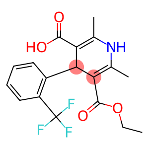 1,4-Dihydro-2,6-dimethyl-4-[2-(trifluoromethyl)phenyl]pyridine-3,5-dicarboxylic acid 3-ethyl ester