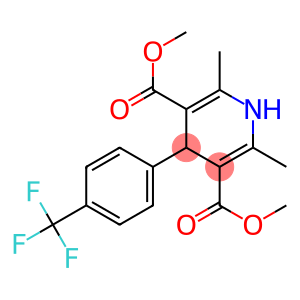 1,4-Dihydro-2,6-dimethyl-4-(4-trifluoromethylphenyl)pyridine-3,5-dicarboxylic acid dimethyl ester