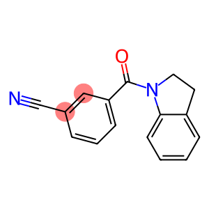 3-(2,3-dihydro-1H-indol-1-ylcarbonyl)benzonitrile