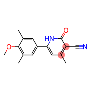 1,2-DIHYDRO-6-(4-METHOXY-3,5-DIMETHYLPHENYL)-4-METHYL-2-OXOPYRIDINE-3-CARBONITRILE