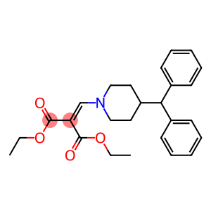diethyl 2-[(4-benzhydrylpiperidino)methylidene]malonate