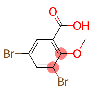 3,5-dibromo-o-anisic acid