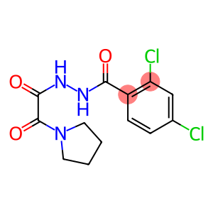 2,4-dichloro-N'-[oxo(1-pyrrolidinyl)acetyl]benzohydrazide