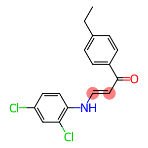 3-(2,4-dichloroanilino)-1-(4-ethylphenyl)prop-2-en-1-one
