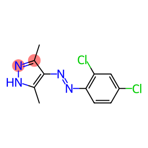 4-[2-(2,4-dichlorophenyl)diaz-1-enyl]-3,5-dimethyl-1H-pyrazole
