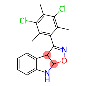 3-(3,5-Dichloro-2,4,6-trimethylphenyl)-3a,8a-dihydro-8H-isoxazolo[5,4-b]indole