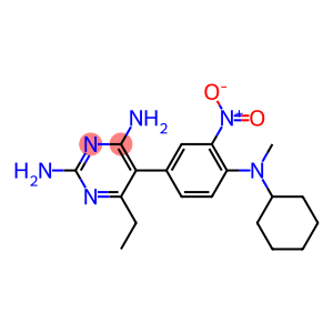 2,4-Diamino-6-ethyl-5-(3-nitro-4-[methyl(cyclohexyl)amino]phenyl)pyrimidine