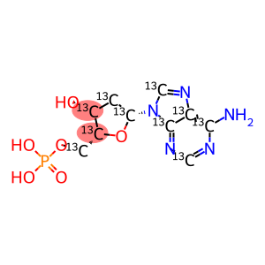 2'-Deoxyadenosine 5'-monophosphate-13C10