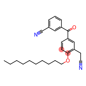 2-(Decyloxy)-5-[3-cyanobenzoyl]benzeneacetonitrile