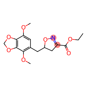 ETHYL 5-[(4,7-DIMETHOXY-1,3-BENZODIOXOL-5-YL)METHYL]-4,5-DIHYDROISOXAZOLE-3-CARBOXYLATE
