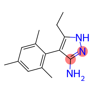 5-ETHYL-4-MESITYL-1H-PYRAZOL-3-AMINE