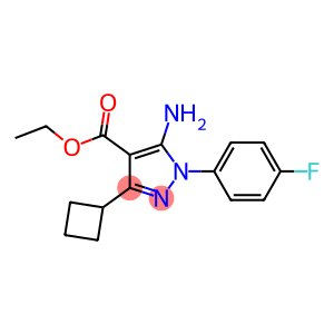 ethyl 5-amino-3-cyclobutyl-1-(4-fluorophenyl)-1H-pyrazole-4-carboxylate