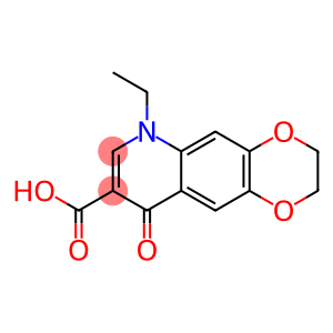 6-Ethyl-2,3,6,9-tetrahydro-9-oxo-1,4-dioxino[2,3-g]quinoline-8-carboxylic acid