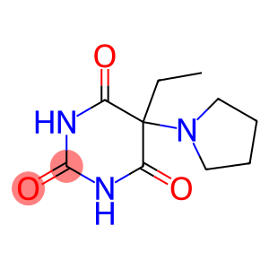 5-Ethyl-5-(1-pyrrolidinyl)barbituric acid