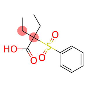2-Ethyl-2-phenylsulfonylbutanoic acid