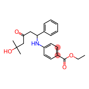 ethyl 4-[(5-hydroxy-5-methyl-3-oxo-1-phenylhexyl)amino]benzoate
