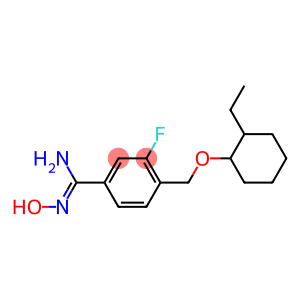 4-{[(2-ethylcyclohexyl)oxy]methyl}-3-fluoro-N'-hydroxybenzene-1-carboximidamide